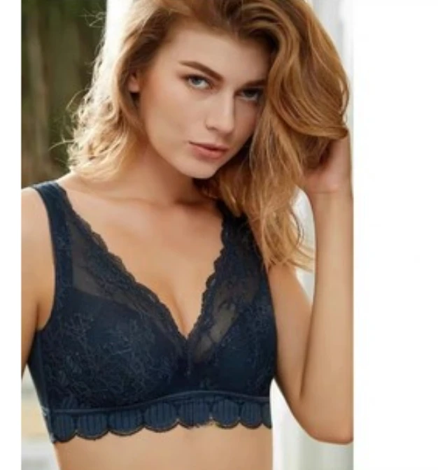 XH 大庆仓  梧家 WN848205 菘蓝色 软钢圈薄棉杯 11月21日