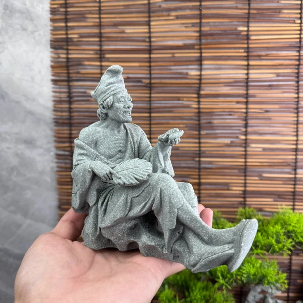 济公玄关摆件茶室茶桌造景鱼缸造景庭院摆件家居饰品摆件