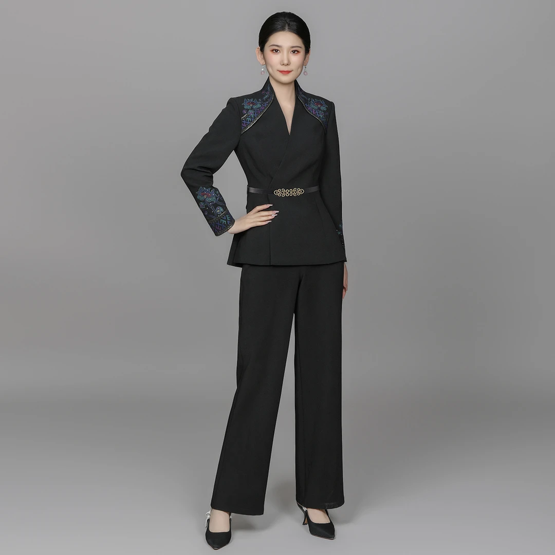 浒城古娘早春轻奢高级职业漂亮女西装楚音套装ACL181072+ACL19729