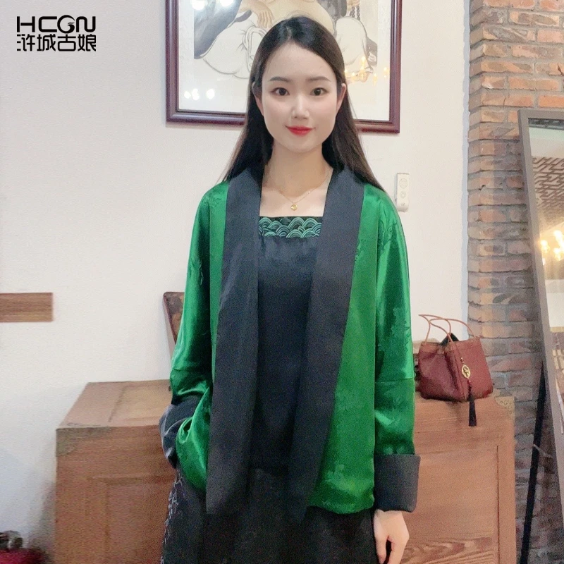 桑蚕丝春夏印花防晒宽松气质舒适凉爽夏季女系带外披外套WL033117