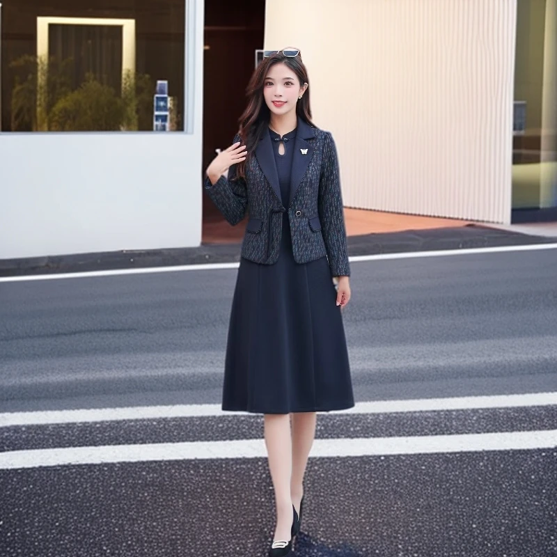 09#【木兮兮专属】2024年秋冬季新款气质修身时尚休闲百搭套装女