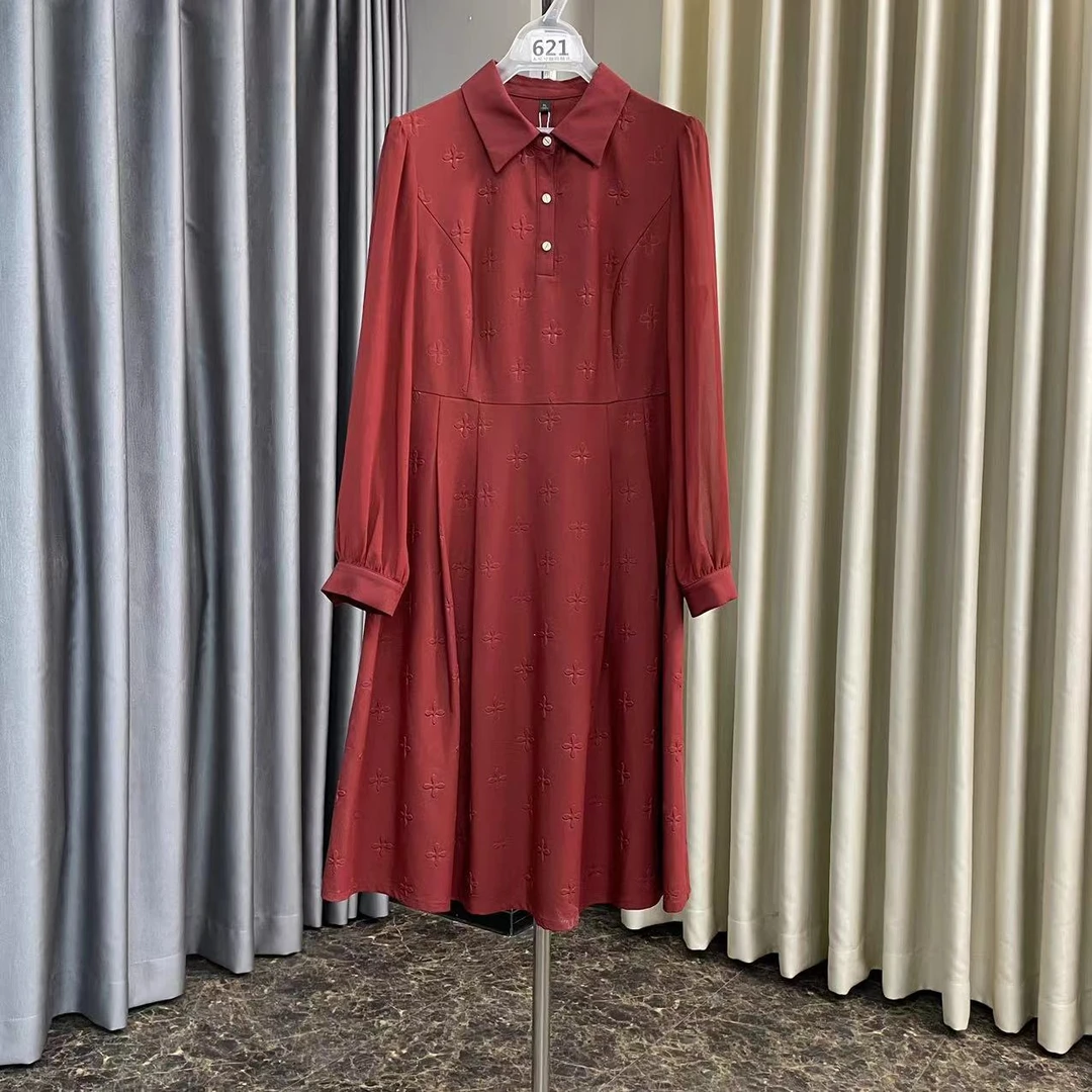 L621C#【木兮兮专属】2024年秋冬新气质显瘦时尚百搭中长款连衣裙