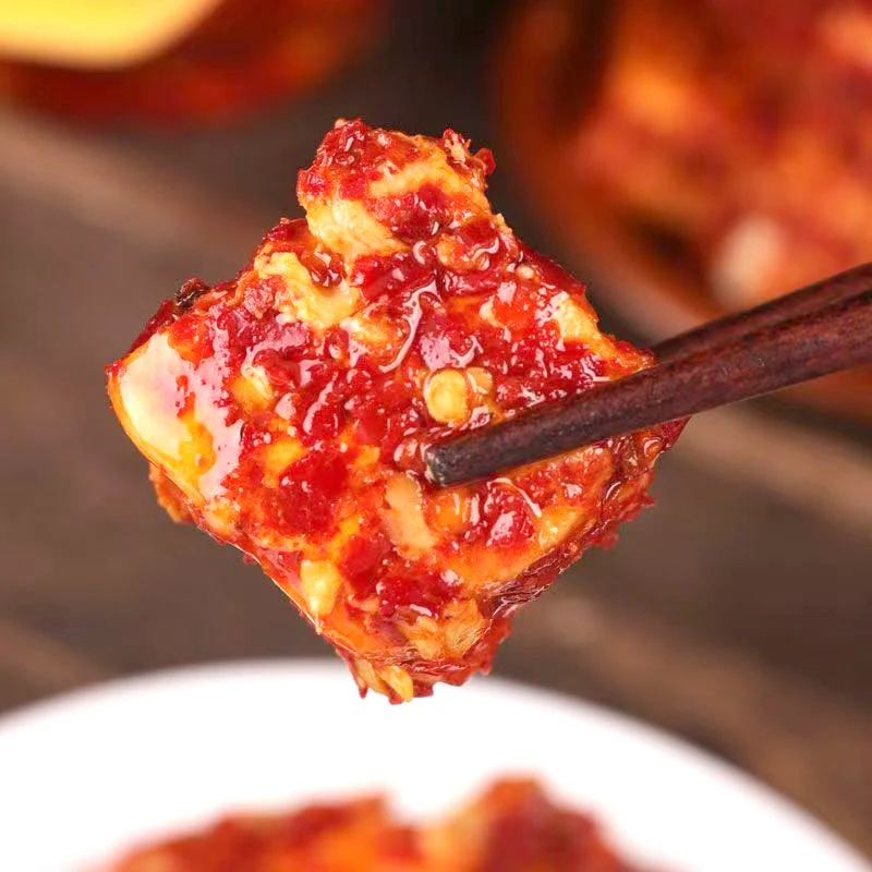 湖南新化白溪腐乳现拌制作腐乳多种口味香辣麻辣【放十五天再吃】