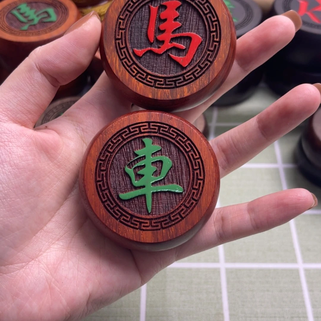 【闪购商品】木头红花梨5.8带棋盒棋布