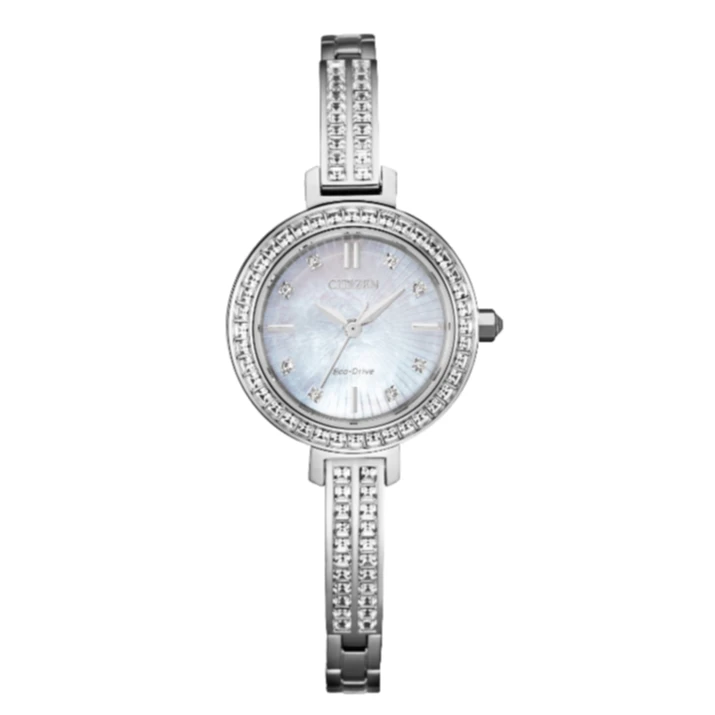 Citizen/西铁城光动能气质满钻石潮流时尚百搭女表EM0860-51D