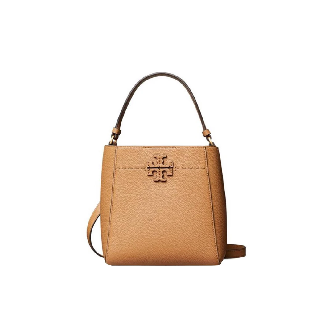 全新未使用 TORY BURCH/汤丽柏琦 提拉米苏色小号变形水桶包