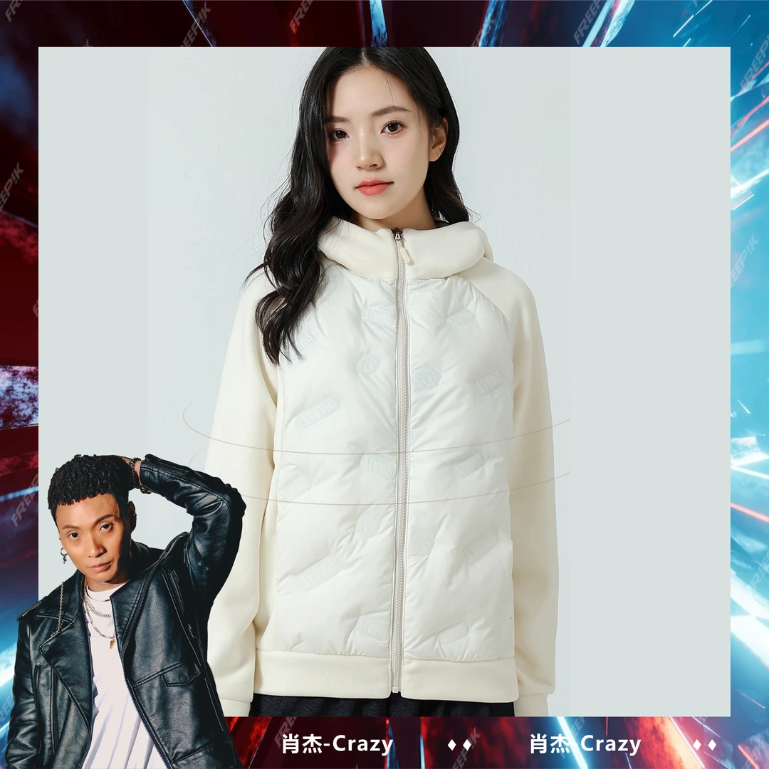 【肖杰专属】焦若黑金女款羽绒服-9866