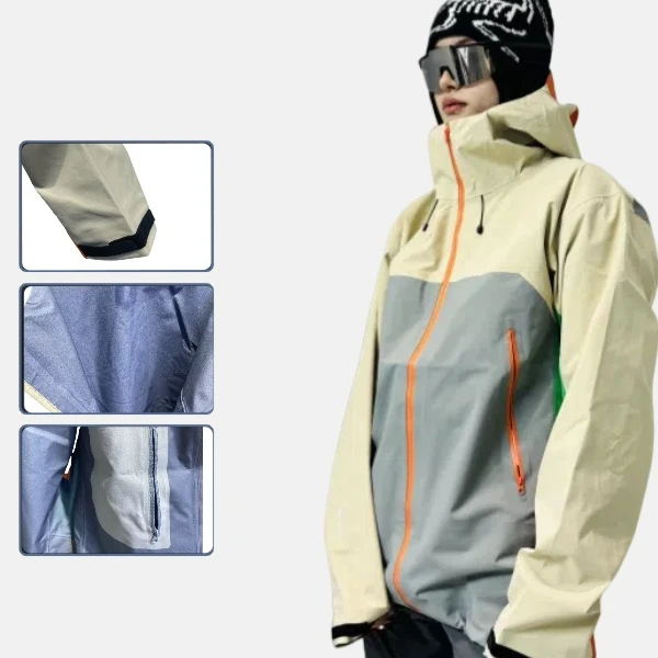 【联名/松赞硬壳】新款潮流户外时尚连帽长袖冲锋衣男女款TZN-002