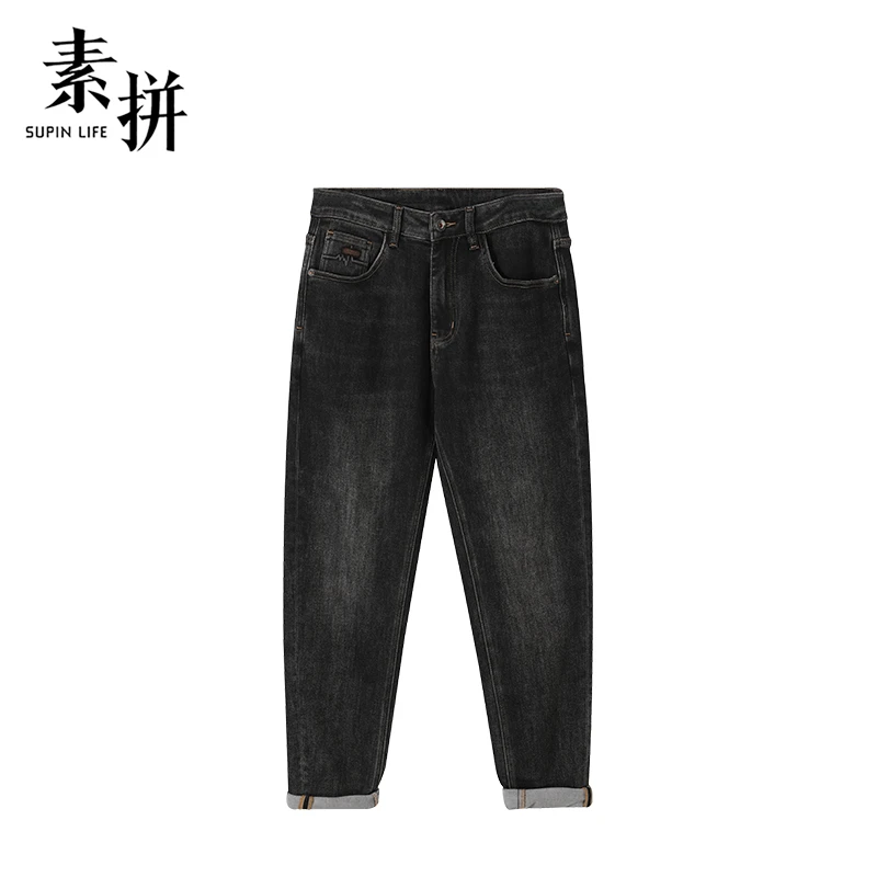 素拼牛仔裤SPBZK459322AM