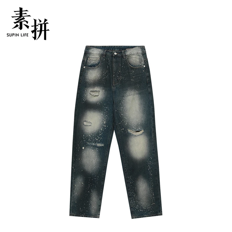 素拼牛仔裤SPBZK335108AM