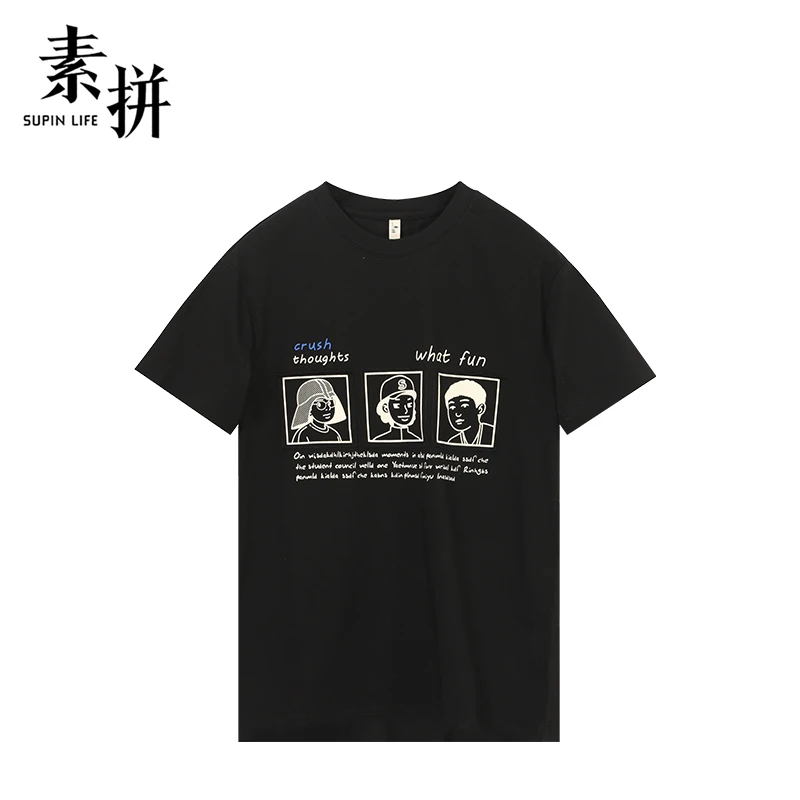 素拼T恤SPADT323037AM