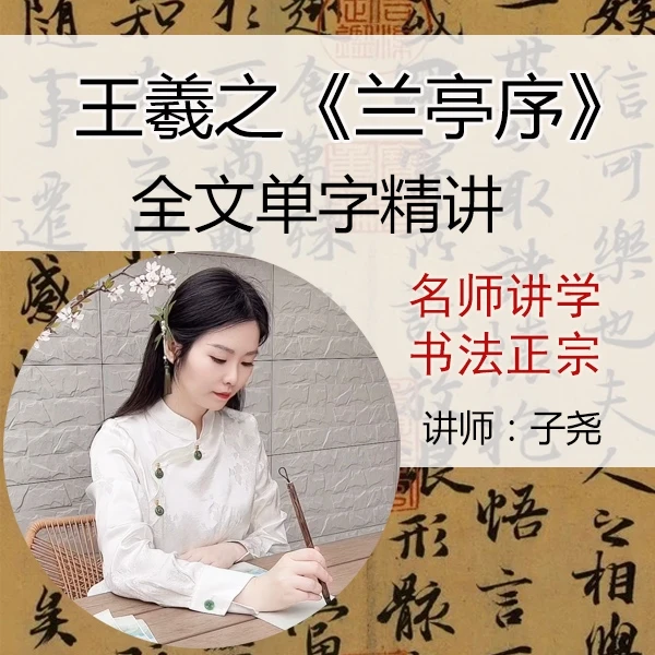 子尧老师 兰亭序放大全文精讲系统课程