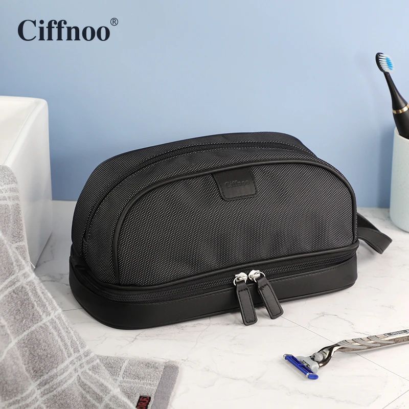Ciffnoo/琪斐诺旅行洗漱包男士出差女款双层防水高档洗漱收纳包袋