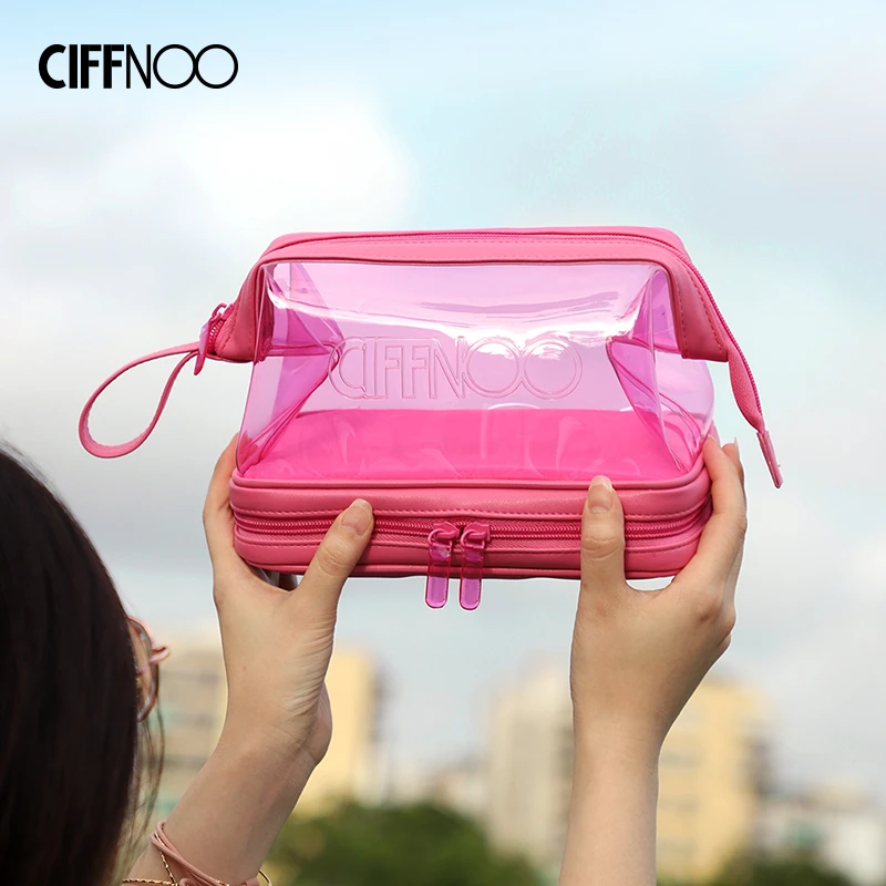 Ciffnoo/琪斐诺透明化妆包女便携外出便携旅行防水收纳包洗漱袋子