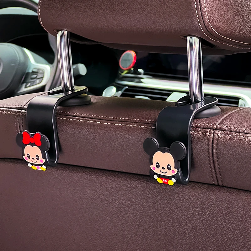卡通可爱汽车座椅挂钩车内椅背车用后排隐形多功能挂勾
