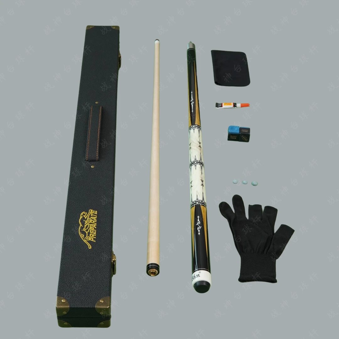 美洲豹赤羽同款分体斯诺克枫木桌球杆中式中头黑八进口手工台球杆