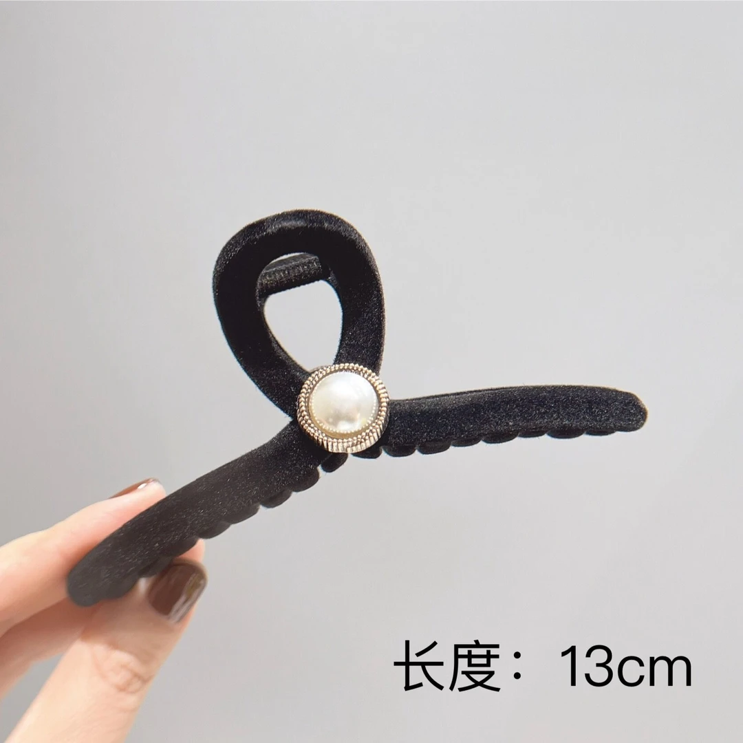BAOSHATI/宝莎缇F-140简约百搭小香风发夹大号抓夹