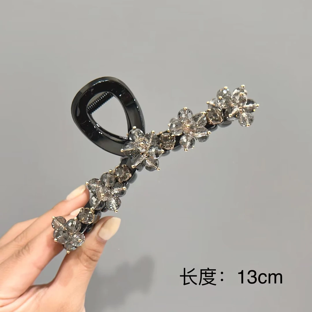 F-111时尚精致重工手工晶晶大抓夹13厘米