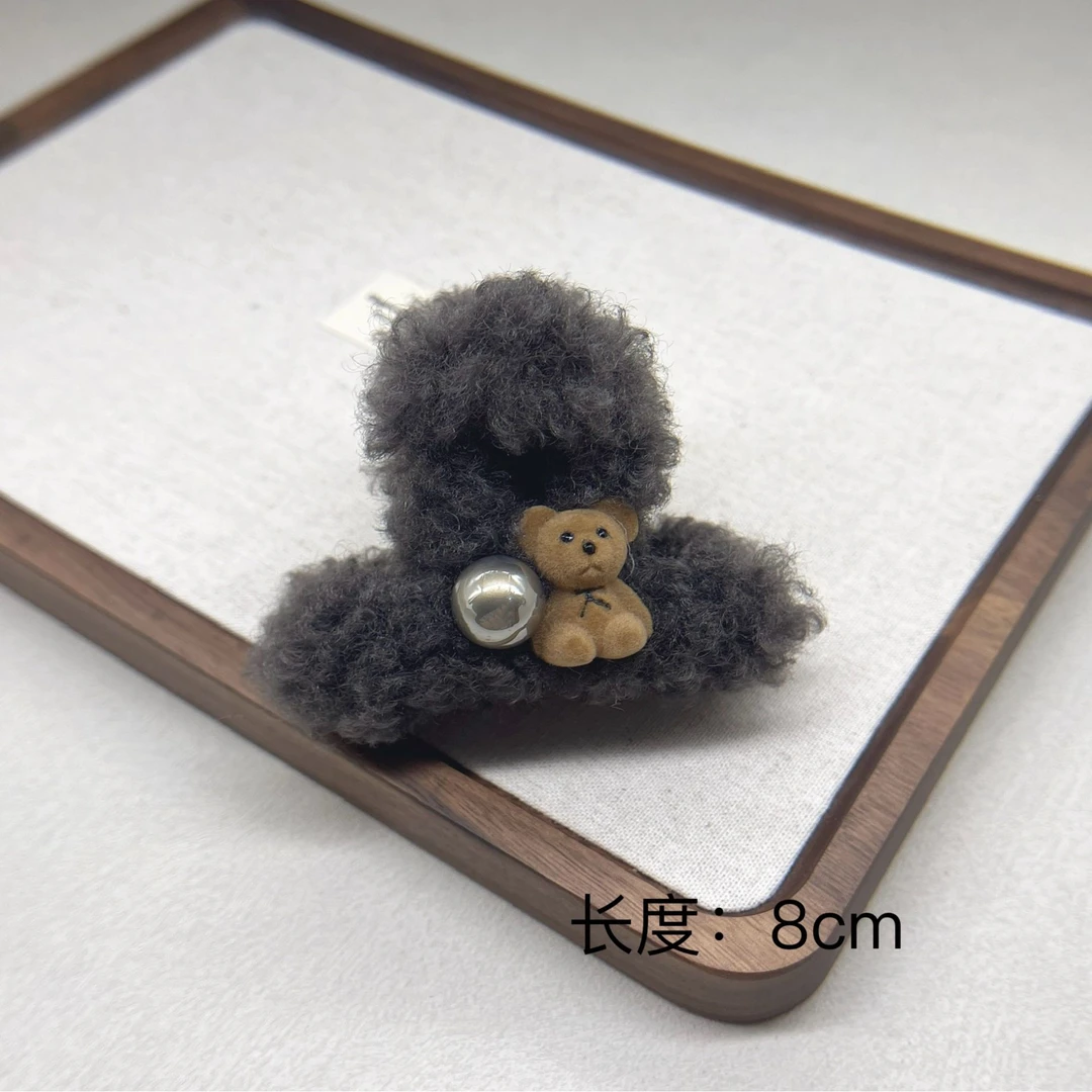 BAOSHATI/宝莎缇F-541韩版毛绒绒抓夹