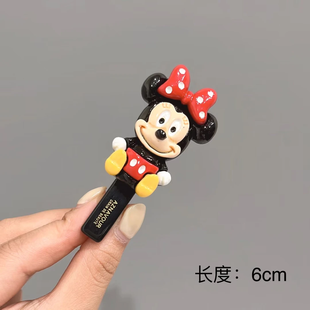 BAOSHATI/宝莎缇F-182韩版时尚甜美可爱刘海侧边夹鸭嘴夹6厘米