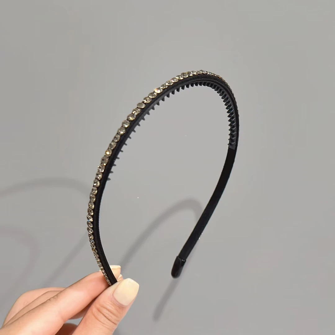 BAOSHATI/宝莎缇F-636韩版时尚重工满钻晶晶带防滑齿细发箍