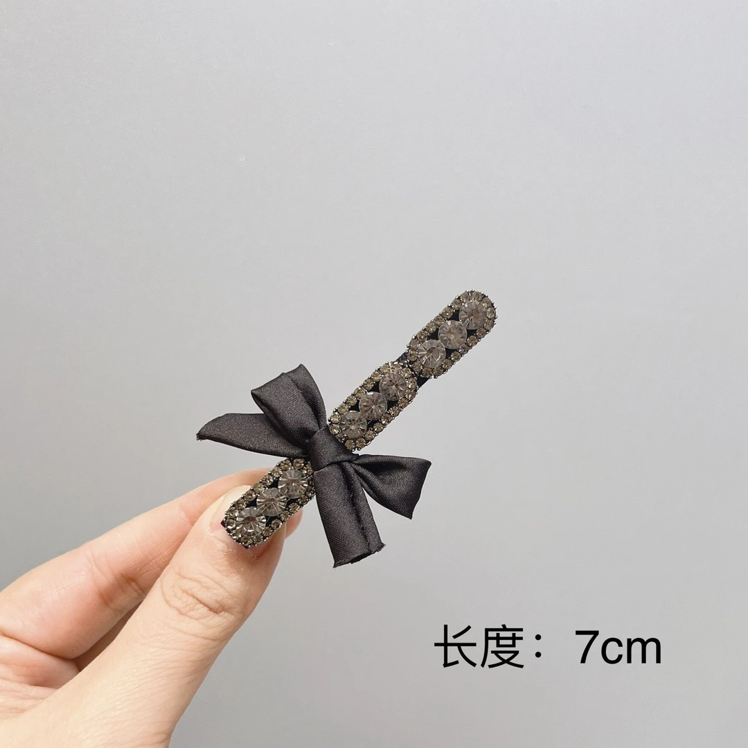 BAOSHATI/宝莎缇F-532时尚轻奢满钻刘海侧边夹鸭嘴夹