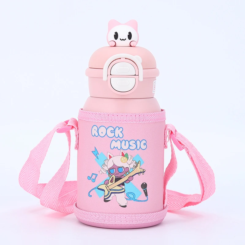 双饮儿童保温杯带吸管高颜值可爱水杯子幼儿园小学生上学防摔专用