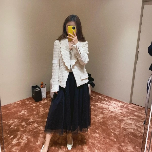妃鱼/香奈儿/羊皮/剪羊毛/外套/95新/市场价55000/M1107