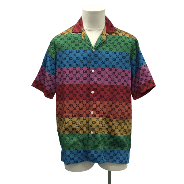 妃鱼/古驰/真丝/衬衫/95新/市场价4500/M0730