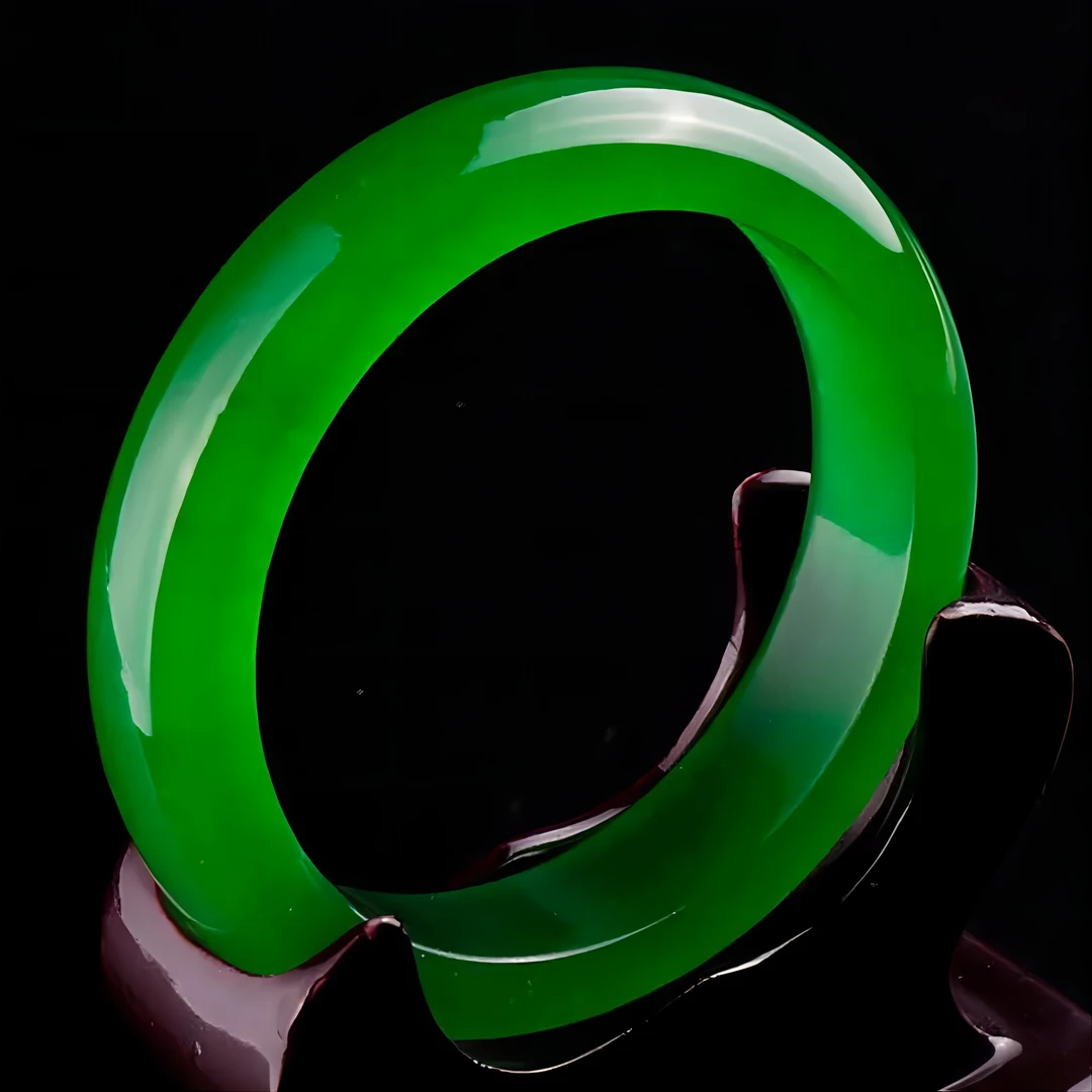 天然翡翠A货手镯 女款｜女士手镯圈口测量教程