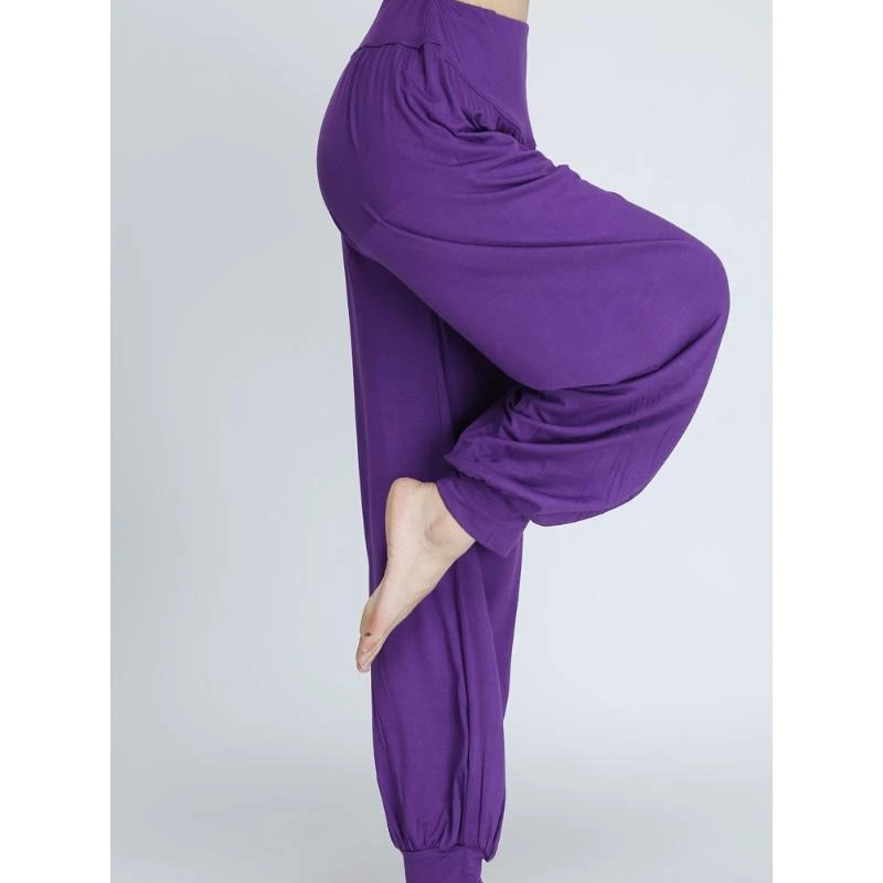 舞蹈裤女莫代尔灯笼裤宽松束脚跳舞阔腿形体服拉丁舞瑜伽练功裤子