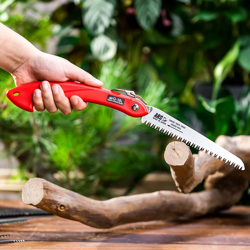 爱丽斯进口G-18L园艺林工具家用小型手持折叠锯手锯果树修枝锯子