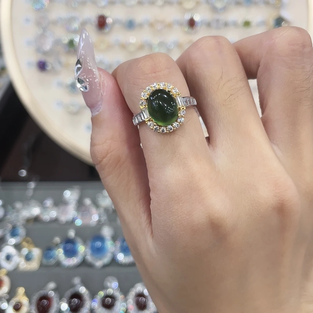 岫玉饰品 银S925镶嵌欢****?