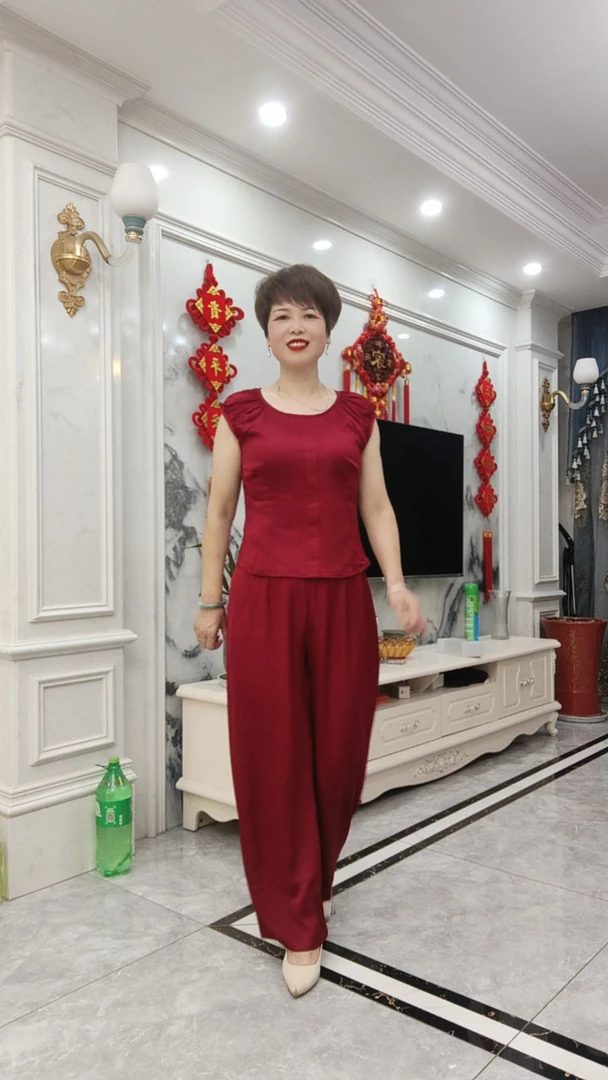 时尚潮流贡锻棉小套装