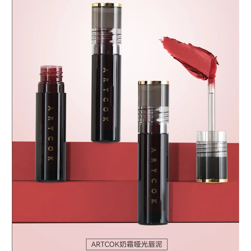 AT COK 埃客奶霜哑光唇泥雾面慕斯丝绒软糯唇釉易上色平价口红