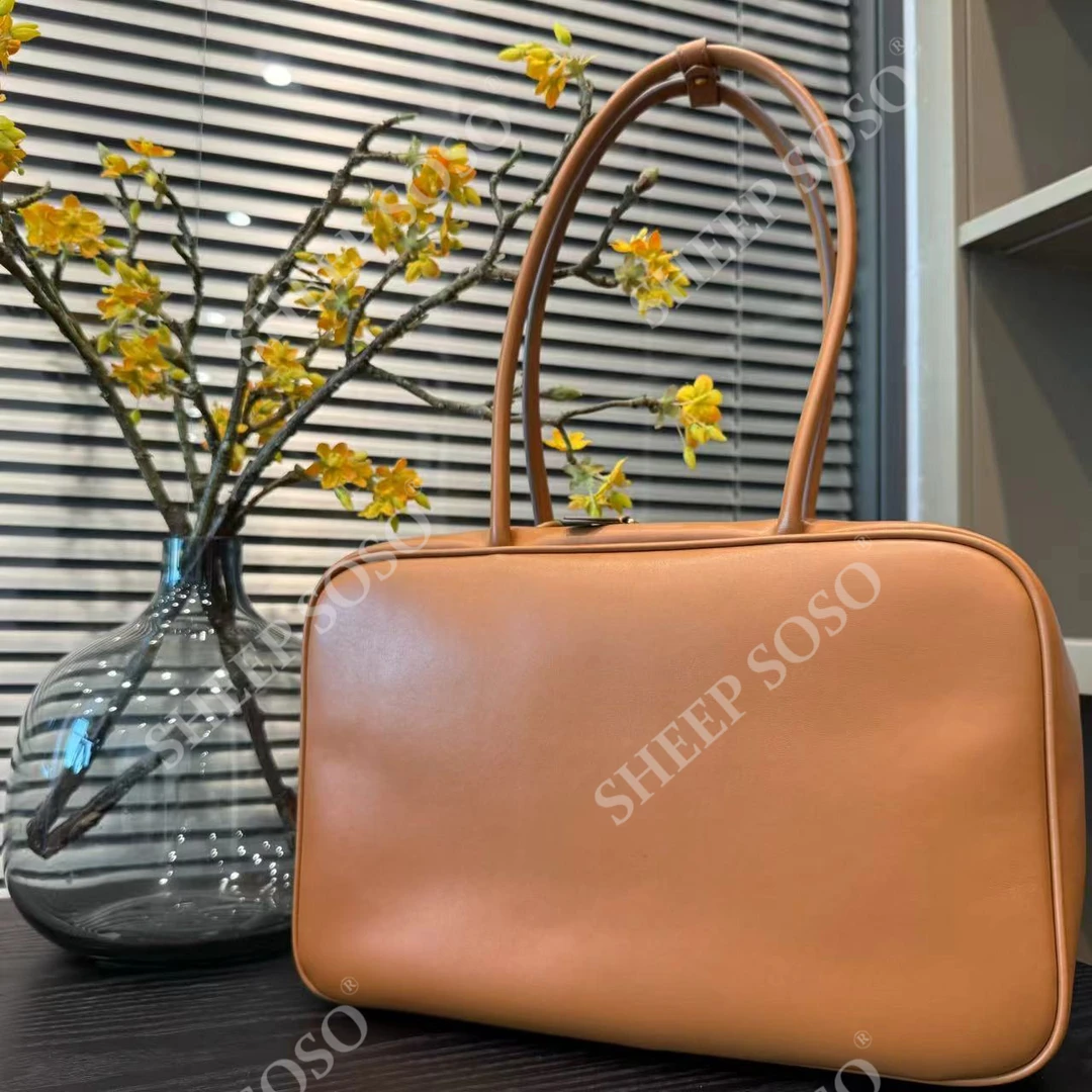 Sheep so so【MM公文包】进口手工重工高版本包包A094-棕色