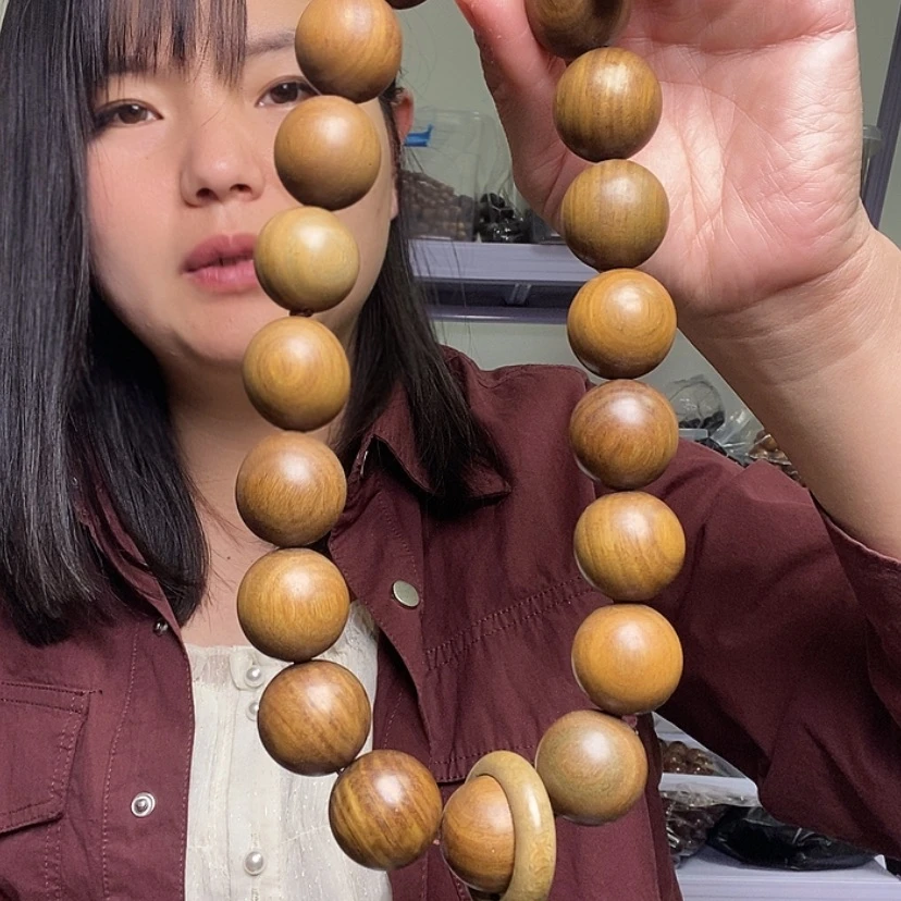 【闪购商品】东非黑黄檀(紫光檀)绿檀2.5手持75