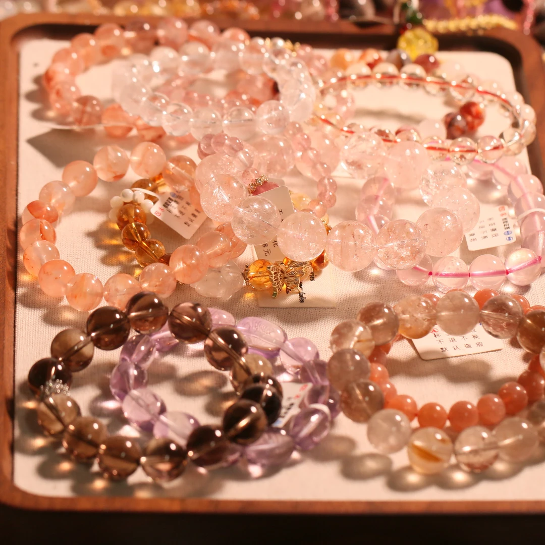 （下单请备注编号！！）水晶珠串DIY天然水晶单圈