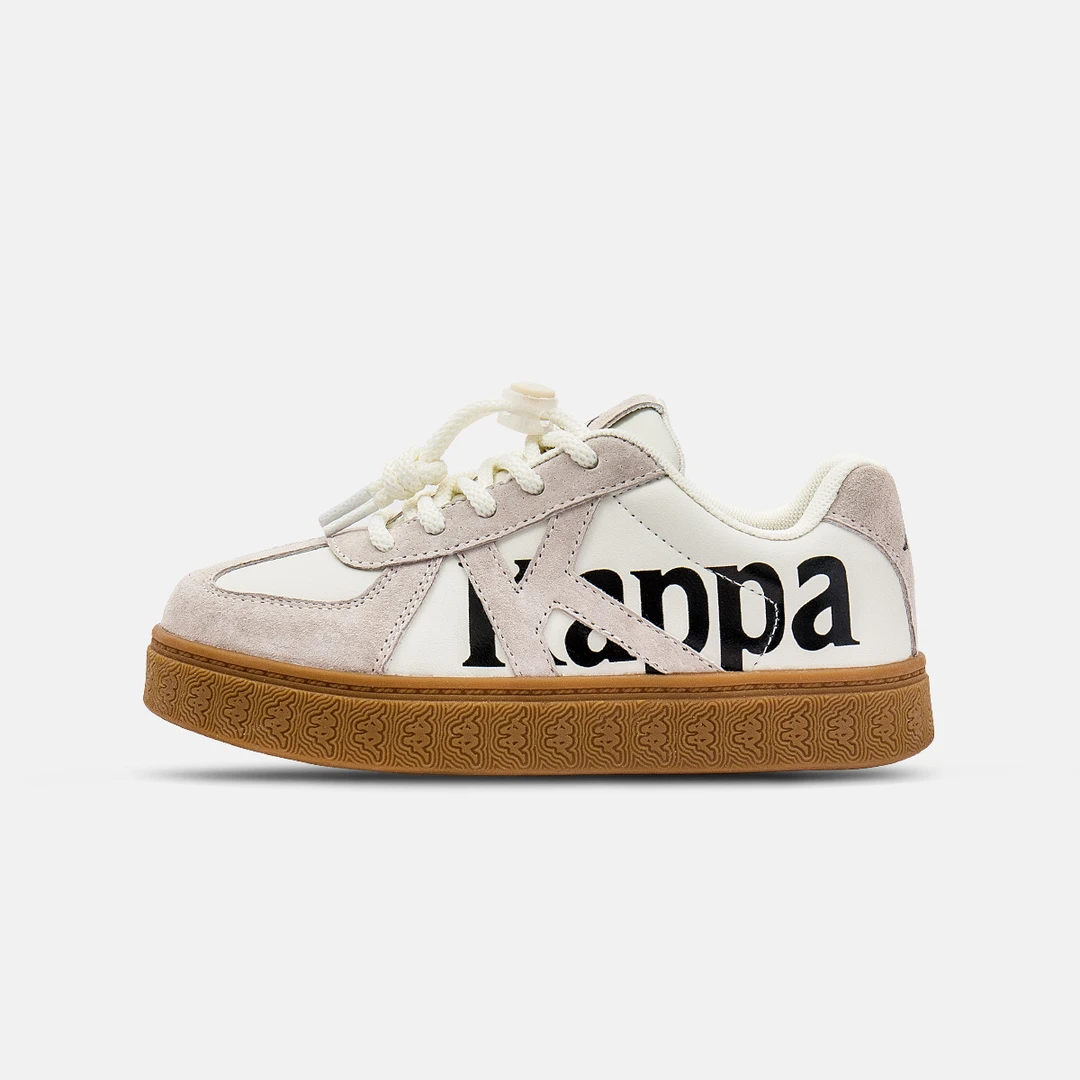 KAPPA KID2025秋季新品[巴黎假日]德训鞋软底透气运动鞋复古百搭