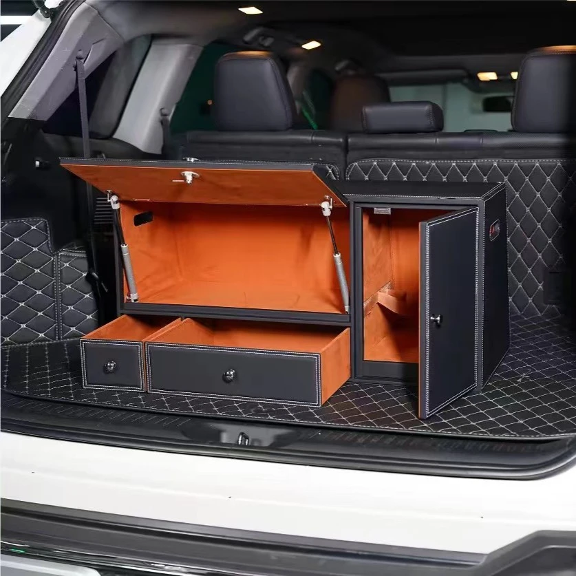 【77带斜度】汽车后备箱储物箱车载收纳箱整理箱高端专用箱用品装饰