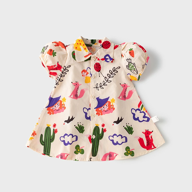 女童夏装洋气韩版连衣裙儿童夏天公主裙子潮流宝宝纯棉