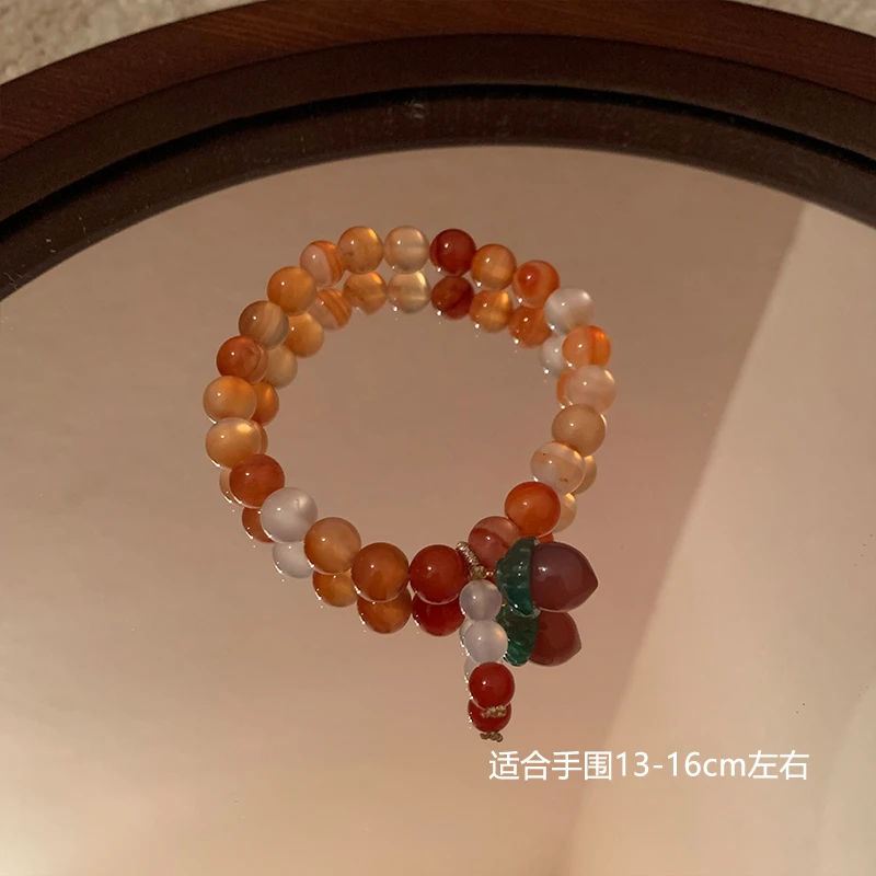 合金莫桑石手链 盛宴手链小众气质串珠饰品8658-17