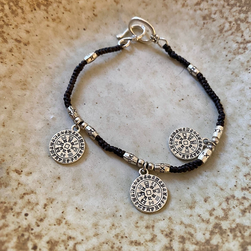 合金布艺手链 手工气质时尚百搭黑色编织手饰8981-03