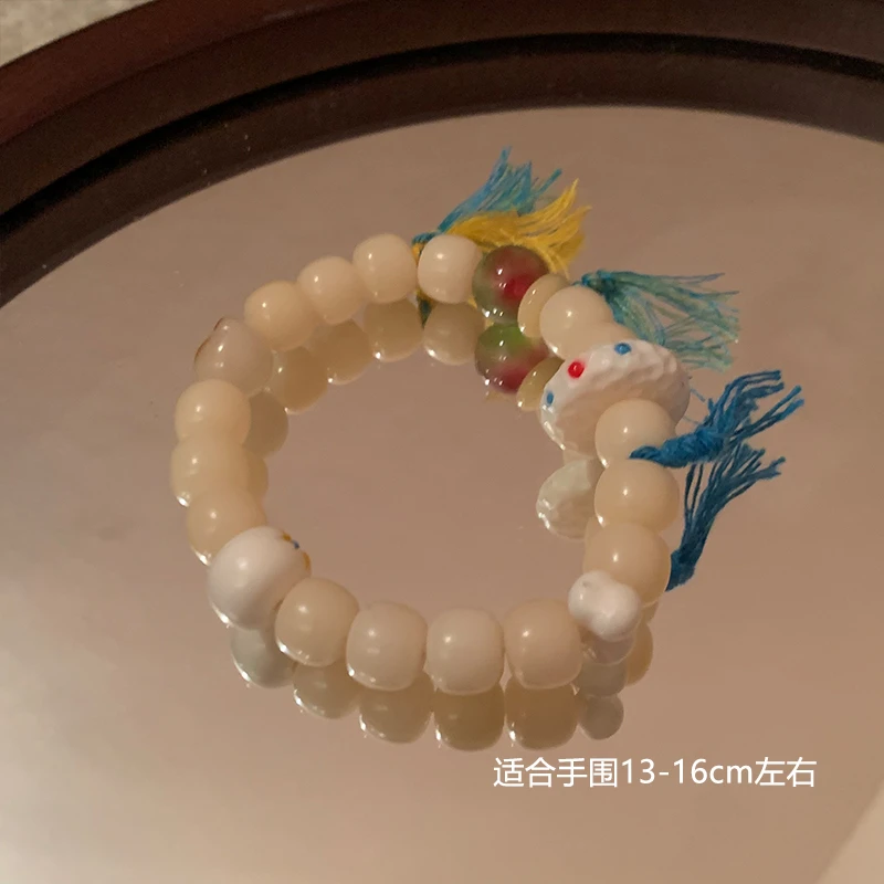 非金属木质手链 6992-05星月木质手串民族风小众饰品