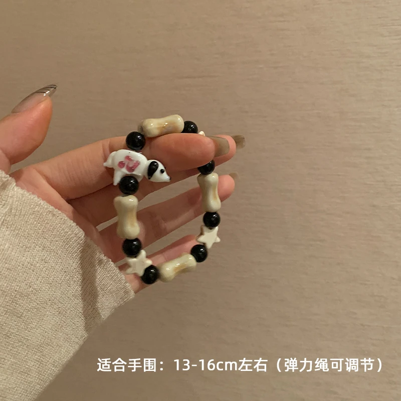 合金陶瓷手链 【可爱小狗】福利小众百搭陶瓷手串19TS8022-02