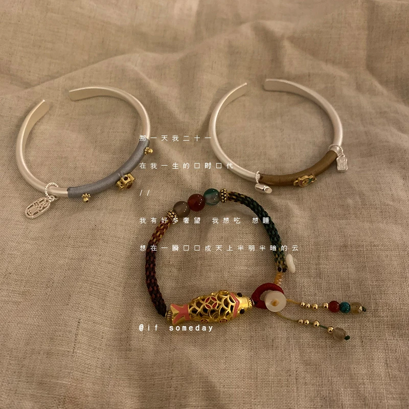 合金布艺手链 小众百搭设计感时尚个性手链10336