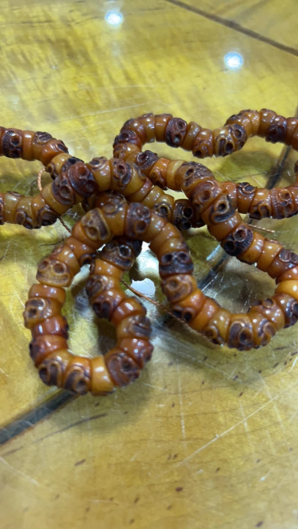 橄榄核雕刻阿呆手串ws31