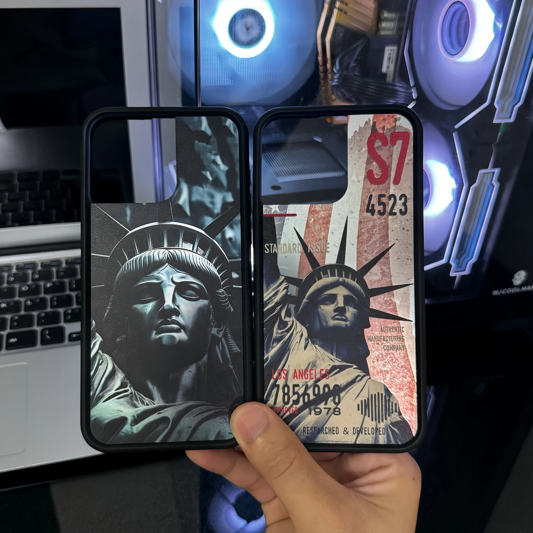 欧美自由女神雕像适用苹果16promax手机壳复古iphone15防摔13新款