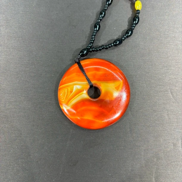 战国红玛瑙平安扣 C14026