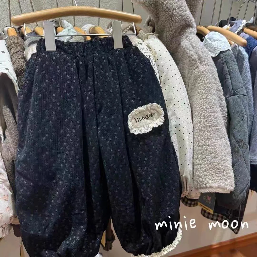 羊~驼~绒！双层~一条过冬！女童碎花裤冬款灯笼裤百搭必入